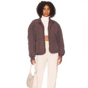 Blank NYC Chocolate Puffer Jacket